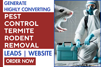 generate pest control leads, termite treatment, rodent removal website