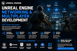 develop unreal engine multiplayer replication and online subsystem
