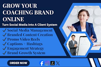 manage social media for life and accountability coaches via coaching marketing