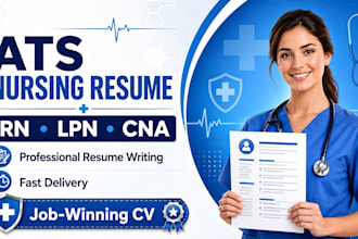 write ats nursing resume, rn healthcare CV and cover letter