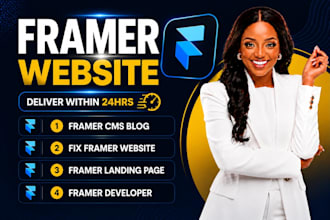 design framer website, fix framer website, framer landing page, framer developer