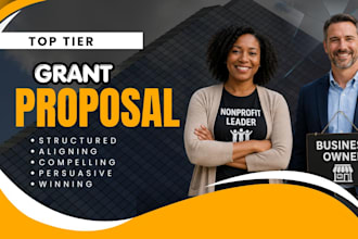 write grant proposal and application for nonprofit and business