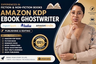 be your non fiction ebook ghostwriter amazon KDP ebook writer self help writers