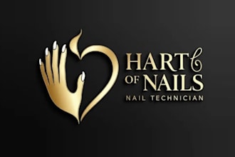 design outstanding super nail technician logo