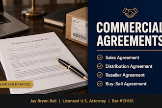 be your lawyer for sales, distribution, reseller, or buy sell agreements