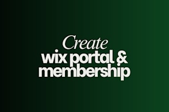 create a wix membership website and client portal
