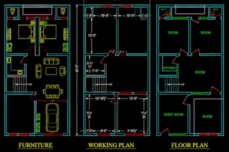 design accurate 2d home floor plans