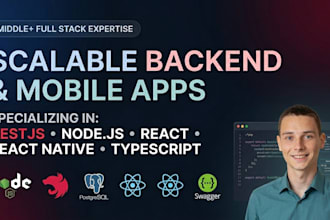 develop a professional rest API using nestjs and node js