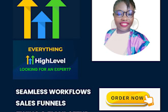 build gohighlevel workflows, automations, and sales funnels