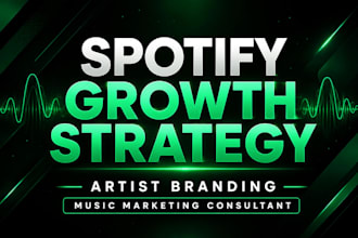 build an organic spotify growth strategy and artist branding plan