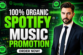 increase spotify followers, monthly listeners and streams organically
