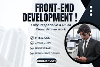 build a responsive website for you as a frontend developer
