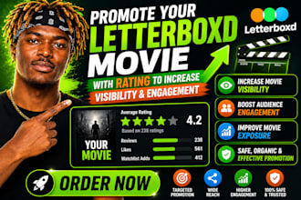 promote your letterboxd movie with rating to increase visibility and engagement