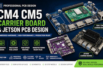 design cm4 cm5 carrier board pcb, embedded hardware and jetson pcb