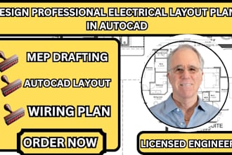 design professional electrical layout plans in autocad