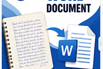 type handwritten notes into word document accurately