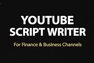 write a viral youtube script for finance or business channels