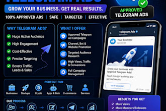 run approved telegram ads