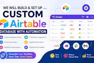 our agency will build and set up a custom airtable database with automation