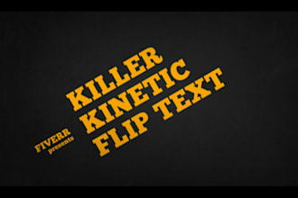 create this colored HIP typography text intro video