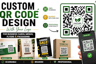 create custom qr code design with your logo