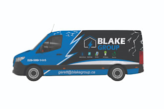 creative custom car wrap, van wrap, truck wrap, trailer wrap design