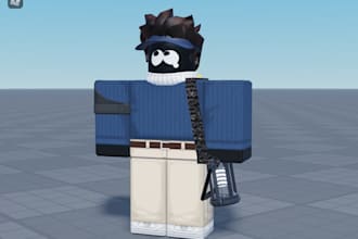 model 3d roblox ugc bundle, 3d roblox dynamic head, 3d avatar character rigging