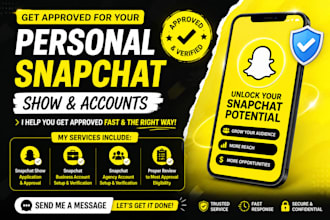 approve snapchat show, snapchat agency, business and ads