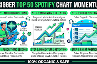 do organic spotify song promotion to trigger top 50 spotify chart momentum