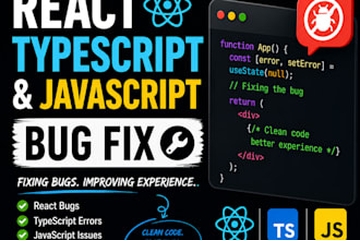 fix UI, javascript, typescript and react errors and bugs