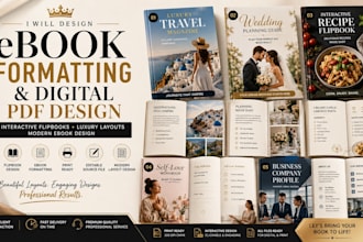 format ebook, design interactive flipbook and digital workbook layout design