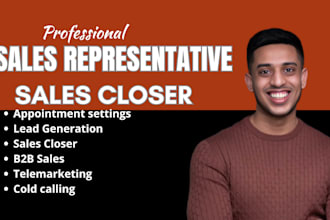 be sales representative for cold calling and lead generation