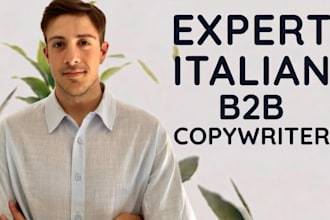 be your expert italian b2b copywriter for logistics and supply chain