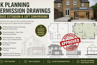uk planning permission drawings, house extension and loft conversions