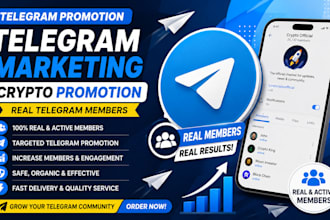 do telegram promotion telegram marketing crypto promotion real telegram members