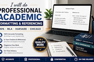 do professional academic formatting and referencing