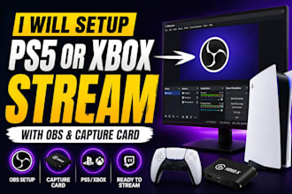 setup ps5 or xbox stream with obs and capture card