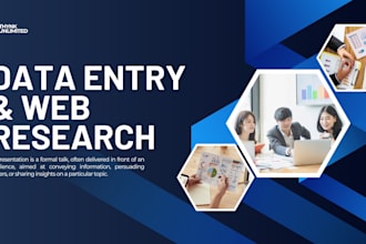 do fast and accurate data entry and web research