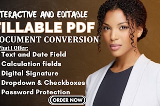 do clickable interactive fillable document format PDF form convert file document