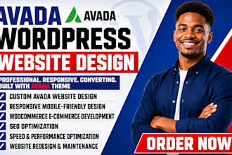 build responsive avada wordpress website design