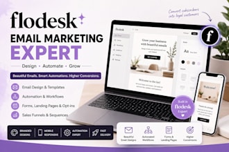 flodesk email design automation setup newsletter funnel