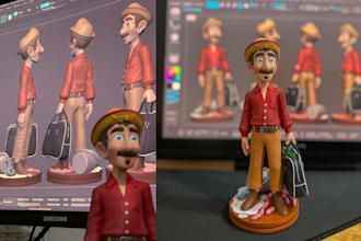 create a figurine for 3d printing
