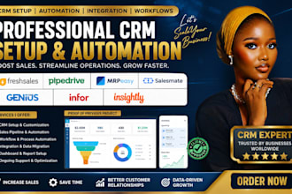 setup capsule freshsales pipedrive mrpeasy salesmate genius infor insightly CRM