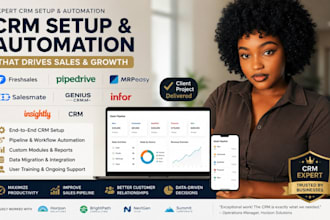 setup capsule freshsales pipedrive mrpeasy salesmate genius infor insightly CRM