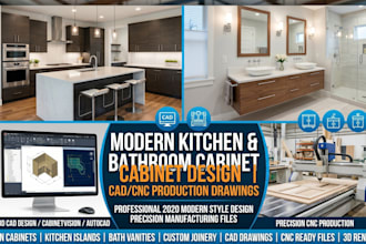 design kitchen cabinets bathroom vanity island cad cnc in 2020 design