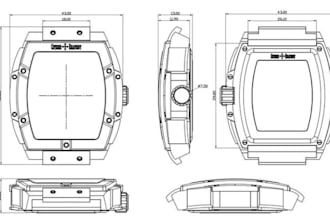 create a professional watch cad design technical drawing for manufacturing