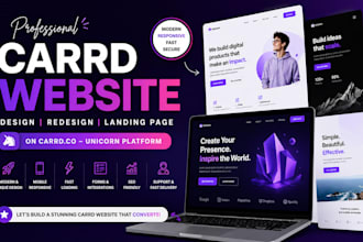 design carrd website carrd landing page redesign carrd co unicorn platform