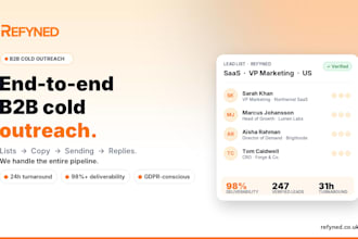 run your entire b2b cold email outreach