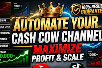 be your youtube video creator , cash cow channel   and cash cow videos