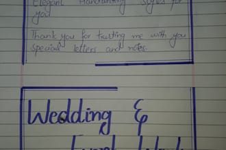 create custom handwritten letters and notes for you